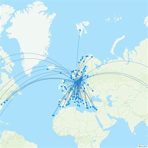 The Hub Routes And Fleet For Scandinavian Airlines Sas