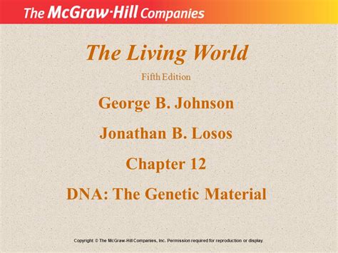 The Living World Fifth Edition George B Johnson Jonathan B Losos