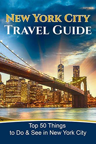 The Nyc Travel Guide Is Shown In Front Of A Tall Building With Words