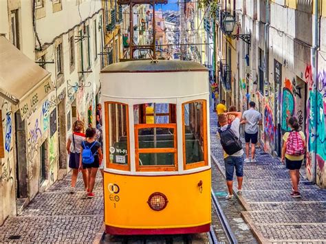 The Perfect Portugal 7 Day Itinerary With An Image Of A Yellow Tram