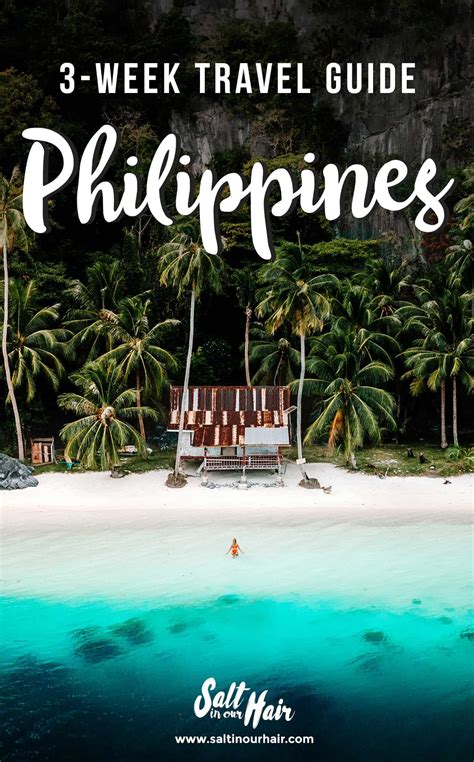 The Philippines Travel Guide Is Shown In Three Different Pictures