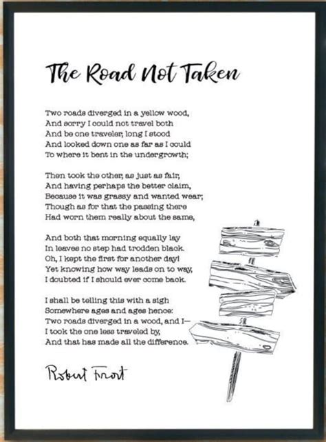 The Road Less Traveled Poem Printable Pdf Sitedoct Org