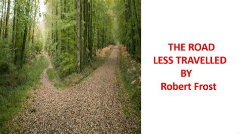 The Road Less Travelled Cbse Poems Youtube