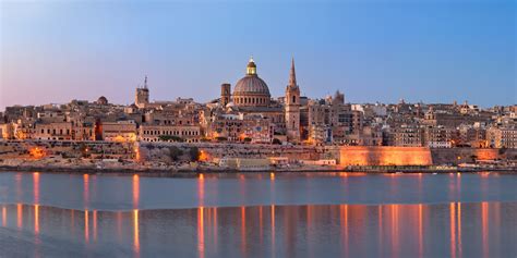 The Skyline Of Valletta Malta