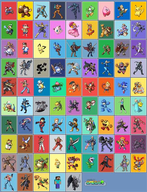 The Spriters Resource Full Sheet View Super Smash Bros Customs