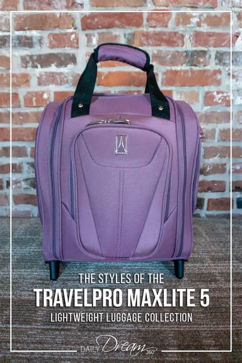 The Styles Of The Travelpro Maxlite 5 Lightweight Luggage Collection