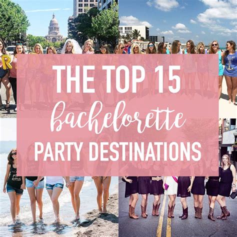 The Top 15 Most Popular Bachelorette Party Destinations Stag Amp Hen Country Bachelorette