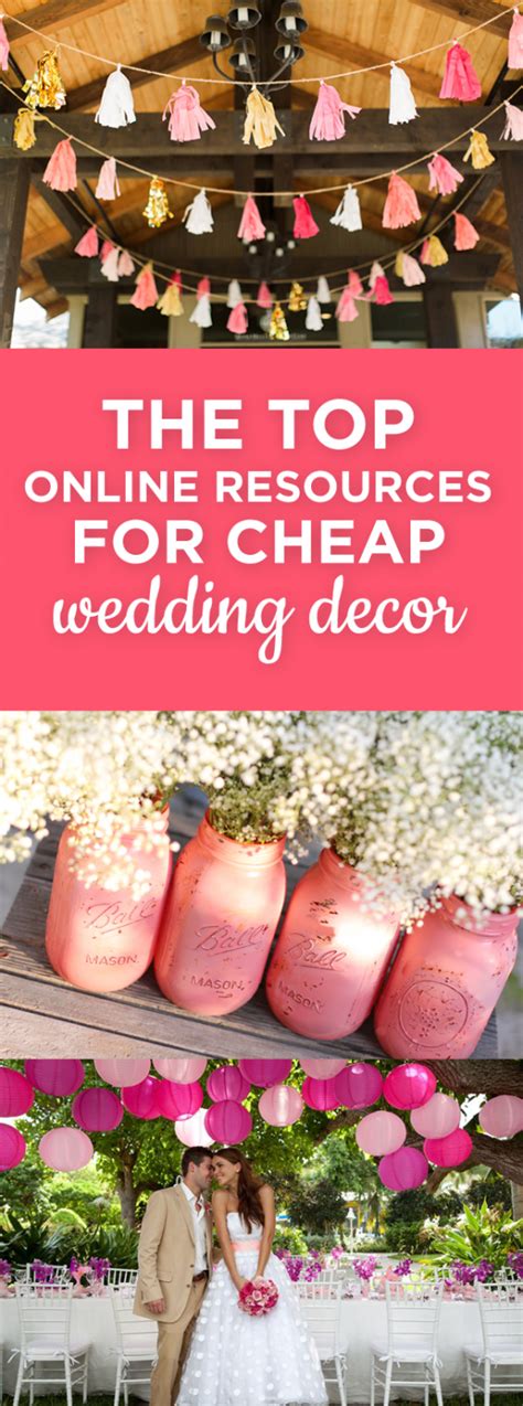 The Top Online Resources For Cheap Wedding Decor Where To Buy Your