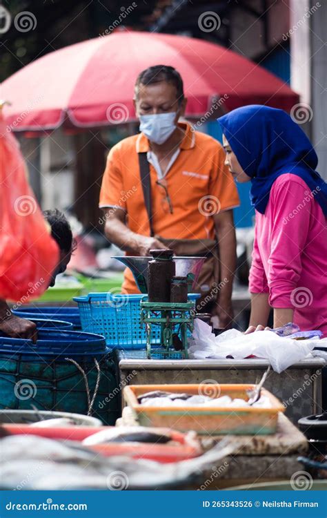 The Traditional Fish Market Pabean Surabaya Indonesia January 2 2023 Editorial Photo