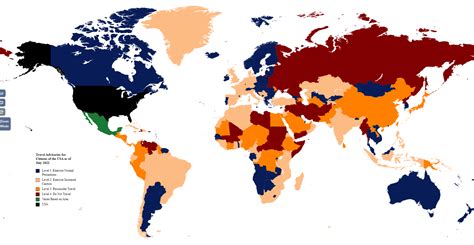 The Travel Advisory For Every Country According To Https Travel