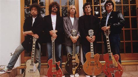 The Travelling Wilburys Bob Dylan Tom Petty George Harrison Jeff