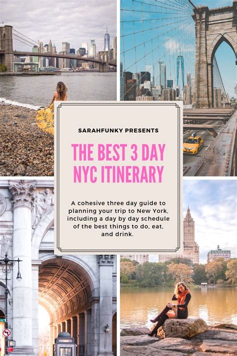 The Ultimate 3 Day Nyc Itinerary With A Downloadable Pdf Sarah Funky