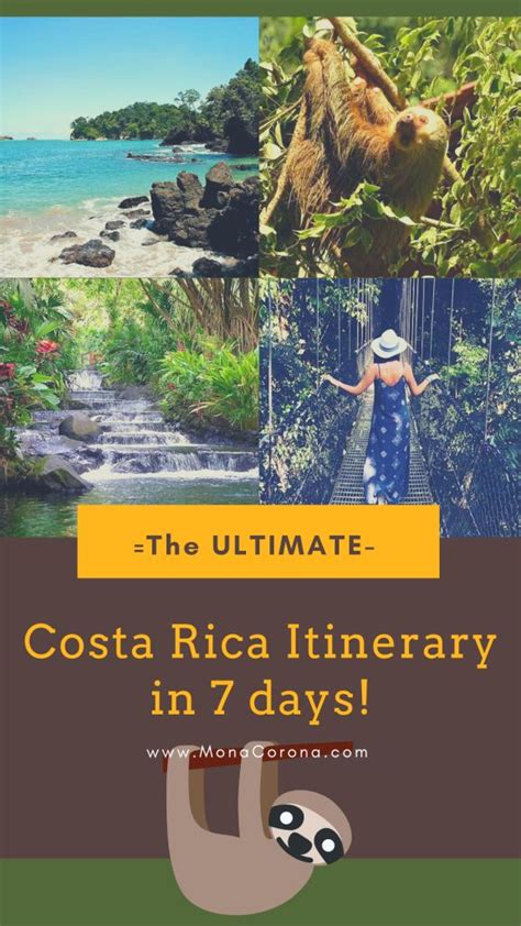 The Ultimate One Week Costa Rica Itinerary In 7 Days Monacorona Com