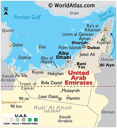 The United Arab Emirates Maps Facts World Atlas