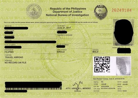 The Viewing Deck Nbi Clearance Certificate For Travel Abroad