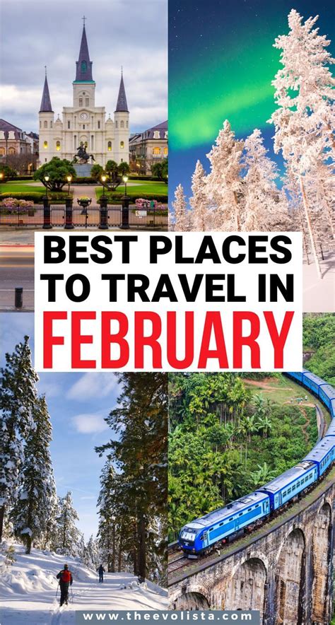 The Words Best Places To Travel In February With Images Of Trees Snow