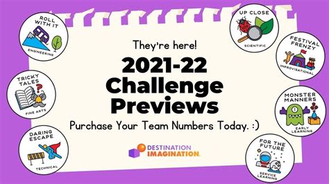 They Re Here Check Out Our 2021 22 Challenge Previews Destination