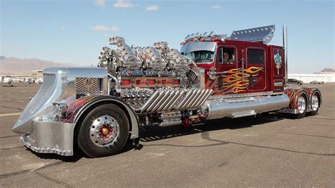 This Custom Big Rig Known As Thor 24 Has 24 Cylinders 12 Superchargers And 3 900 Hp