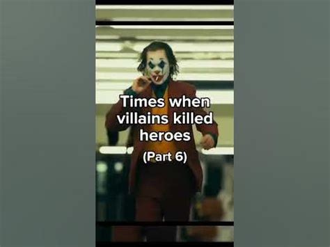 Times When Villains Killed Heroes Part 06 Youtube