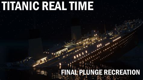 Titanic Old Final Plunge Recreation Animation A 2 Year Blender