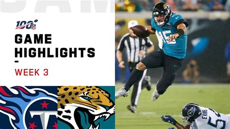 Titans Vs Jaguars Week 3 Highlights Nfl 2019 Youtube