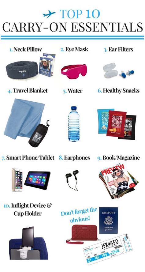 Top 10 Carry On Essentials For A Smooth Flight Carry On Essentials Travel Essentials For