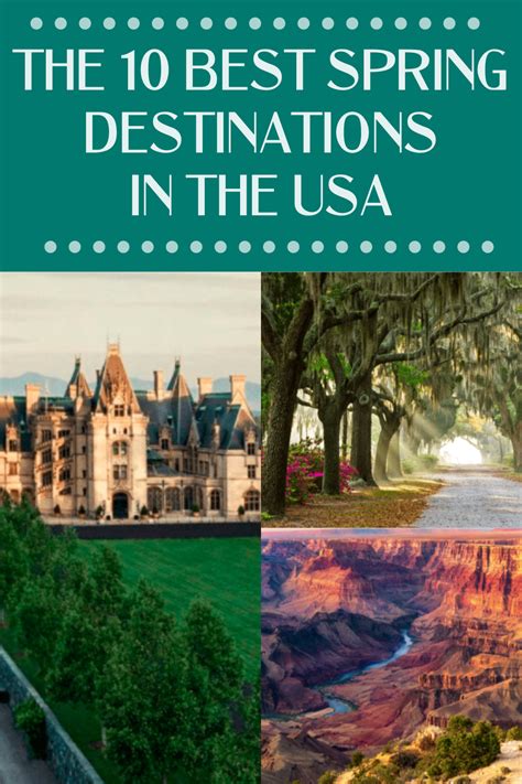 Top 10 Spring Destinations In The U S The Best Usa Travel Destinations