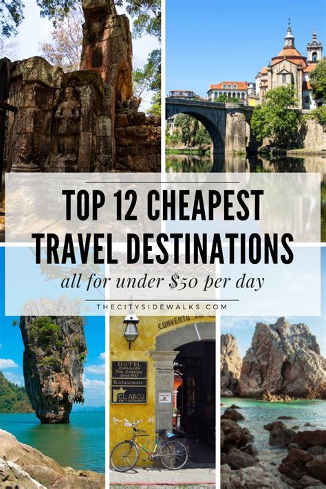 Top 12 Cheapest Travel Destinations The City Sidewalks Travel Cheap