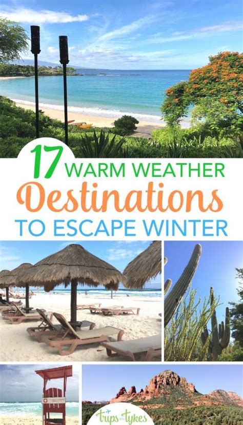 Top 17 Warm Weather Destinations For Families Escaping Winter Winter Family Vacations Best