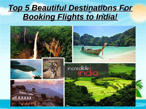 Top 5 Beautiful Destinations For Booking Flights To India By