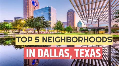 Top 5 Best Neighborhoods In Dallas Texas To Live In Youtube