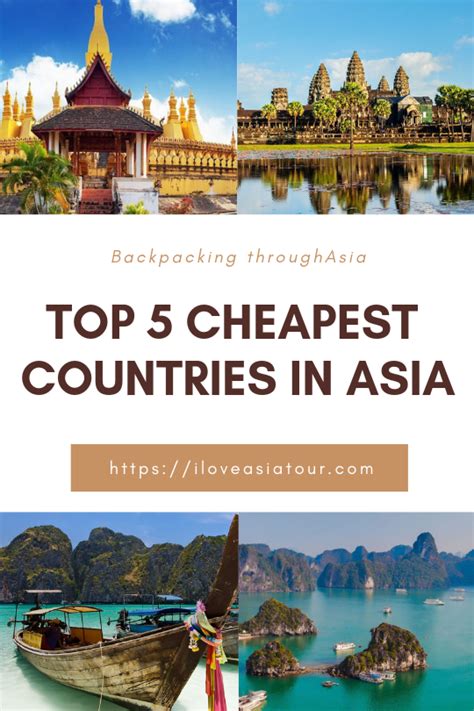 Top 5 Cheapest Countries In Asia Budget Travel In Asia Cheap Places To Travel Asia Travel