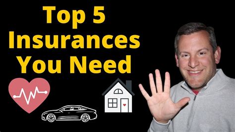 Top 5 Insurances Policies You Should Have Life Mind And Money Youtube