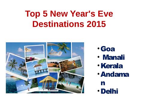 Top 5 New Year Holiday Destinations 2015 By Cheapair Eticketsindia Issuu