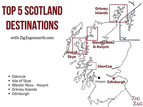 Top 5 Scotland Destinations With Pictures And Map