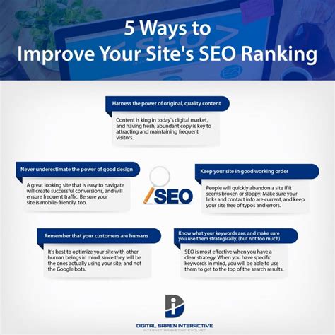 Top 5 Seo Tips To Improve Your Site S Ranking And Traffic By Digital