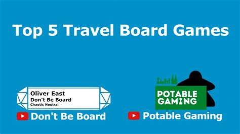 Top 5 Travel Games With Andy From Potable Gaming Youtube