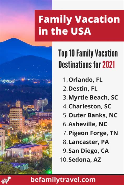 Top Family Vacation Destinations In The Us For 2021 Befamilytravel