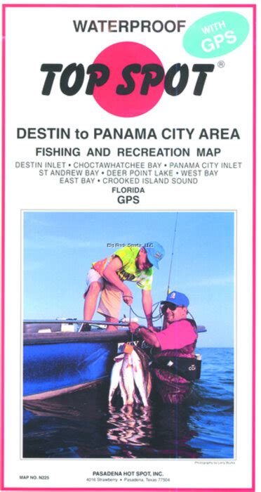 Top Spot Fishing Map N225 Destin To Panama City