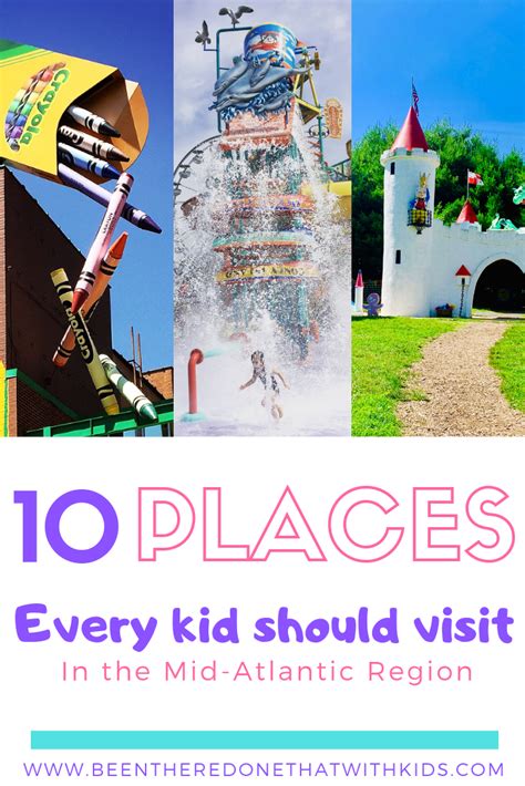 Top Ten Places For Kids In The Mid Atlantic Kids Vacation Affordable