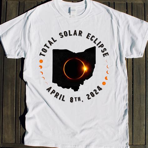 Total Solar Eclipse Cleveland 2024 Ohio Cleveland Eclipse T Shirt