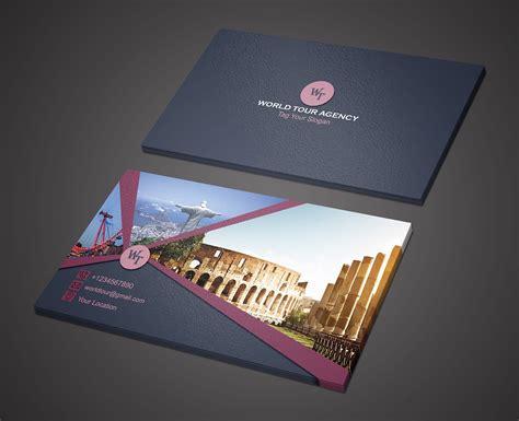 Tour Agency Business Card Behance