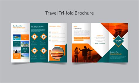 Tour And Travel Agency Tri Fold Brochure Graphic By Graphichut