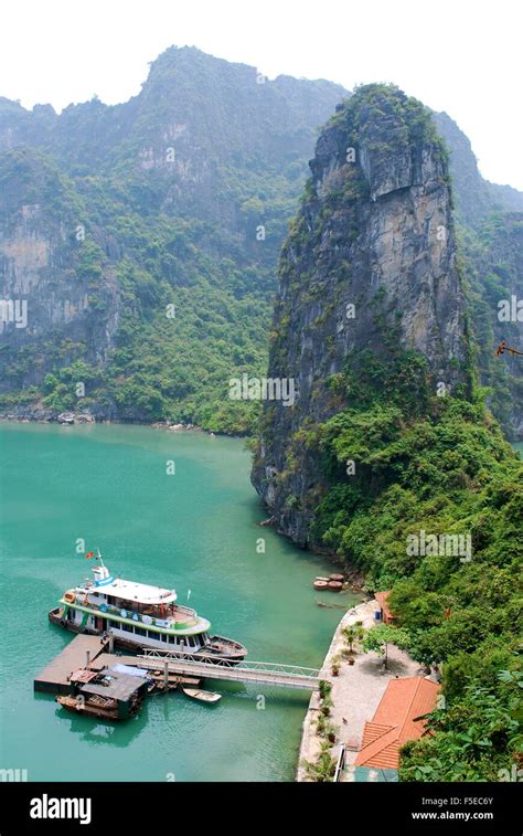 Tourist Junks At Ha Long Bay South China Sea Vietnam Stock Image