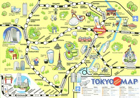 Tourist Map Of Tokyo Pdf Map Dadcertified