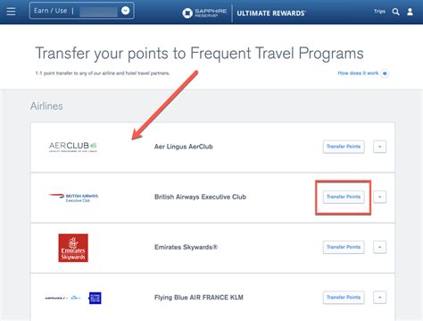 Transfer Chase Ultimate Reward Points From The Chase App