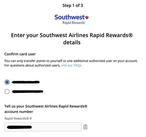 Transfer Chase Ultimate Rewards Points To Southwest Rapid Rewards The