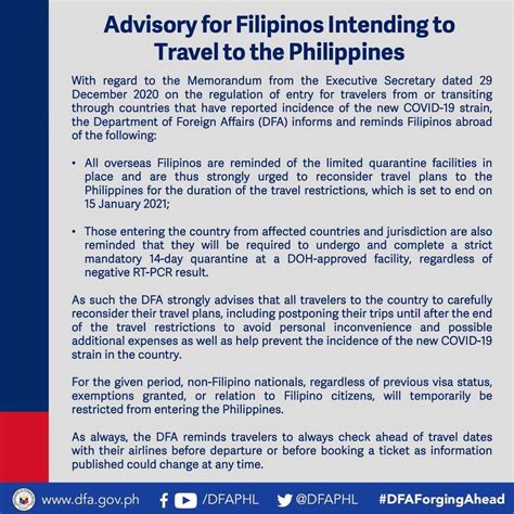 Travel Advisories For The Philippines