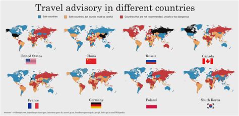 Travel Advisory In Different Countries R Mapporn