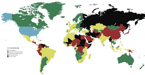 Travel Advisory World Maps U S Vs China Vivid Maps Medium